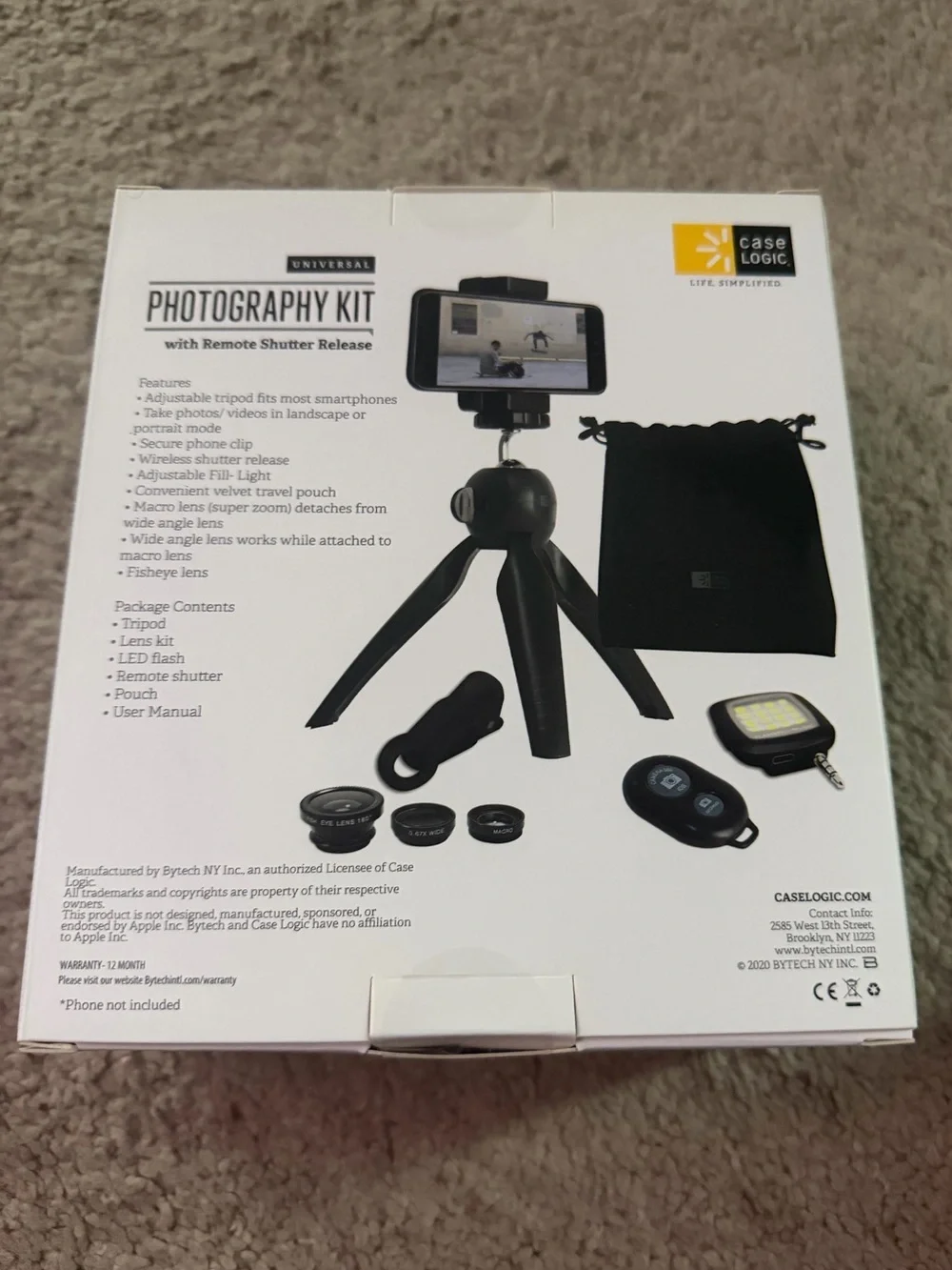 Case Logic Photography Kit Tripod & Remote Shutter Release - Black